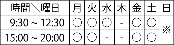 診療時間